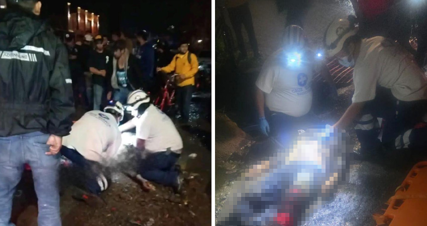 El accidente ocurrió la noche de sábado 10 de enero. Foto: Cortesía/Radio ABC Stereo