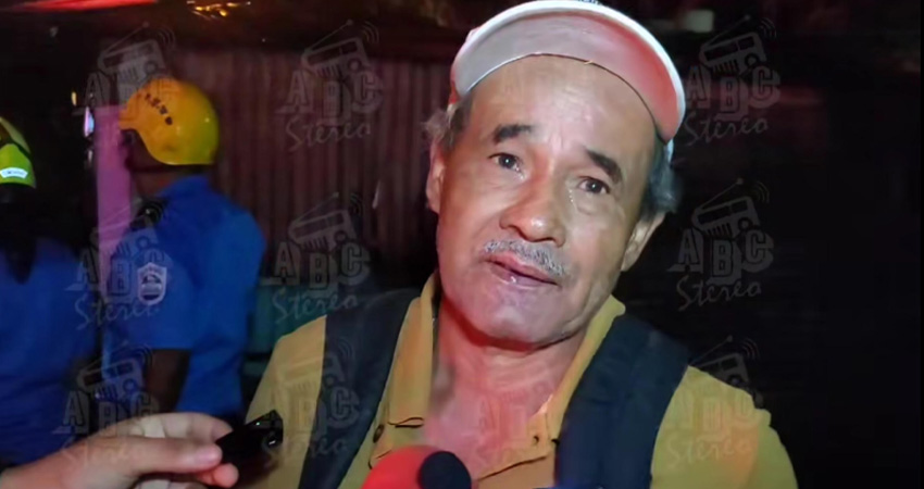 Guillermo Cáceres Morales, comerciante afectado. Foto: José Enrique Ortega/Radio ABC Stereo