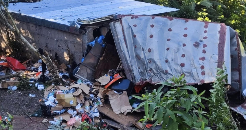 El accidente ocurrió en la comunidad La Naranjita. Foto: Cortesía/Radio ABC Stereo