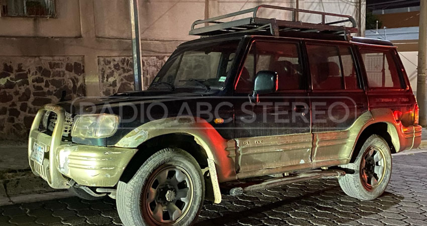 La camioneta fue reportada como robada. Foto: Cortesía/Radio ABC Stereo