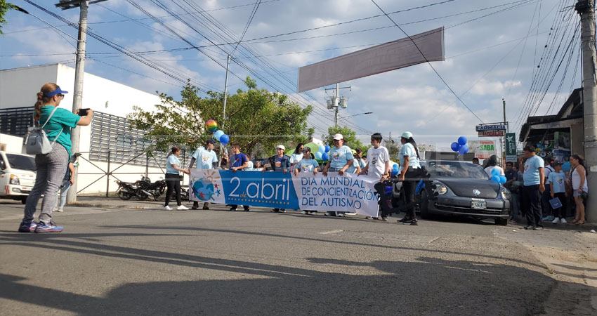 Caminata de concientización por el autismo en Estelí. Foto: Cortesía/Radio ABC Stereo