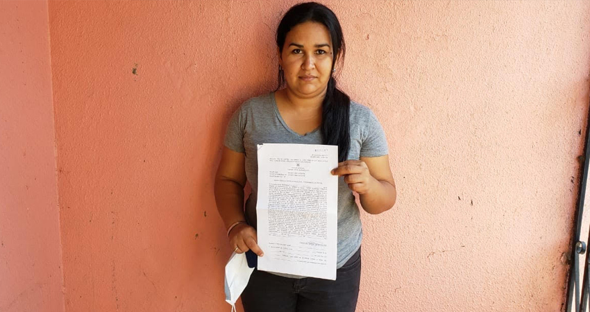 Neylin Obando reclama la custodia de su hijo. Foto: José Enrique Ortega/Radio ABC Stereo