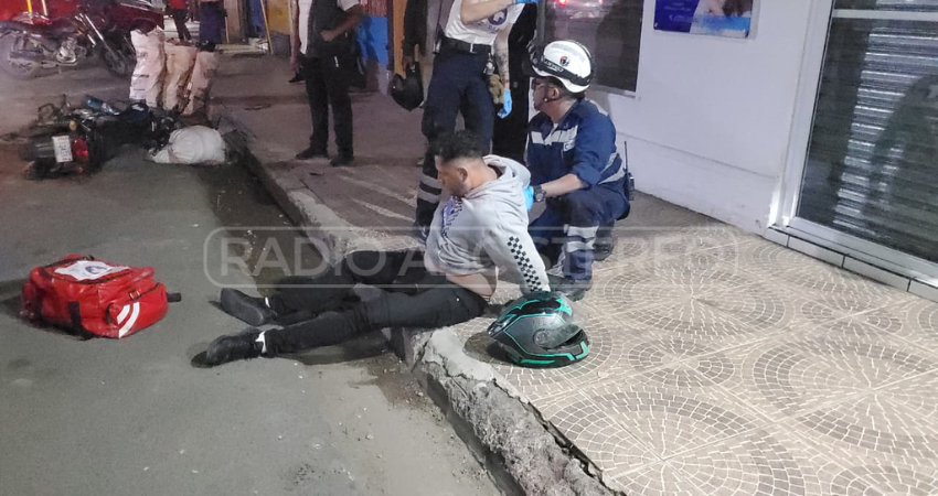 El motociclista fue impactado por otro conductor. Foto: José Enrique Ortega/Radio ABC Stereo