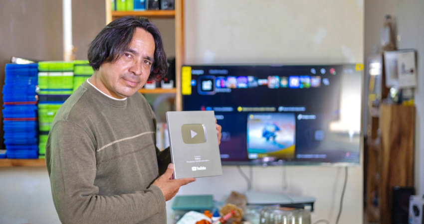 Cipriano Chavarría González, creador del canal de YouTube "Pollino". Foto: Cortesía/Radio ABC Stereo