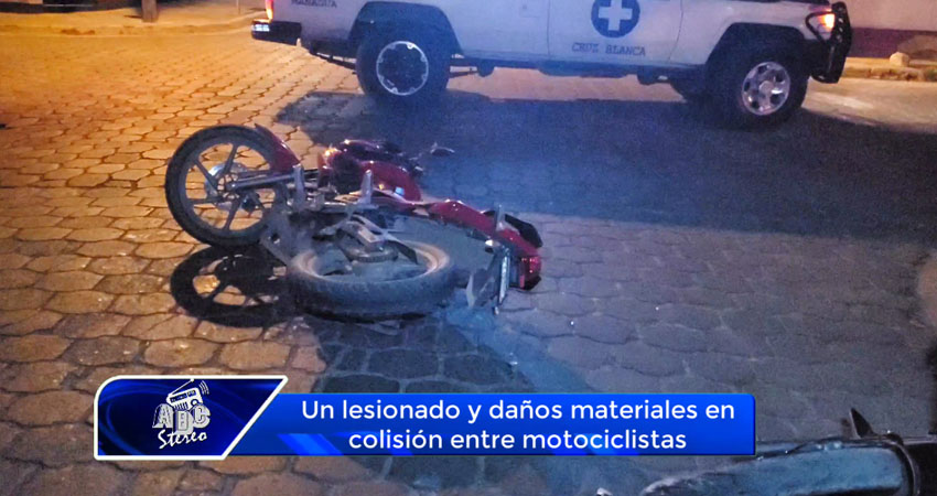 Un lesionado y daños materiales en colisión entre motociclistas