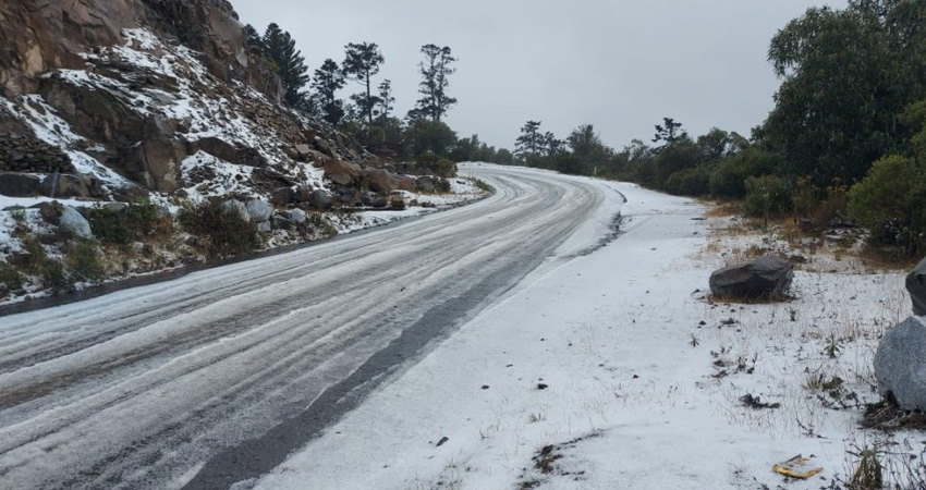 Granizo en San Marcos, Guatemala. Foto: Cortesía Granizo en San Marcos, Guatemala. Foto: Cortesía