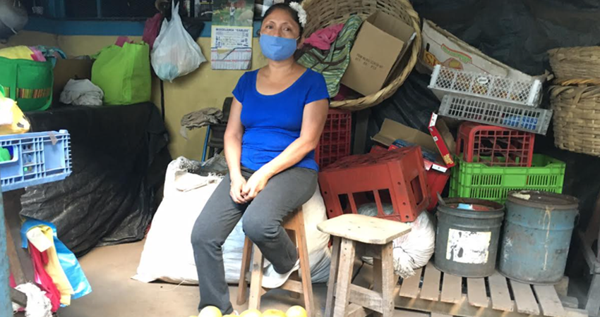 Ana Julia Montalván José asegura que recibió notificación verbal de un posible desalojo. Foto: Alba Nubia Lira/Radio ABC Stereo