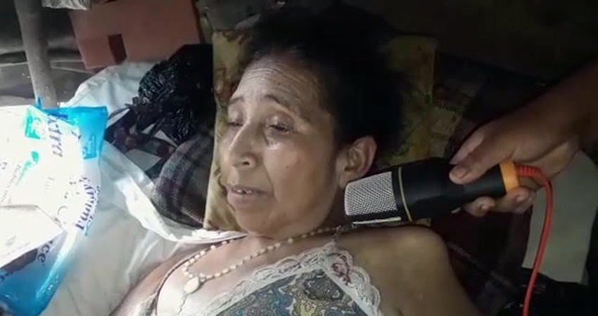 Doña Mirna clama por ayuda. Foto: Cortesía Doña Mirna clama por ayuda. Foto: Cortesía