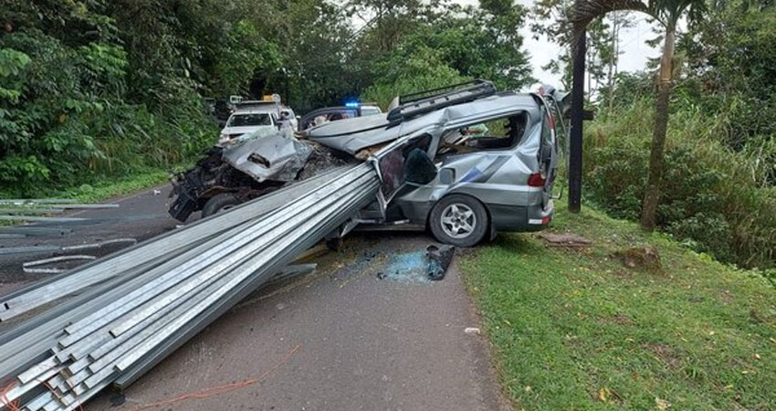 Los fallecidos son un costarricense de 42 años y una nicaragüense residente de 38 años. Foto: Cortesía Los fallecidos son un costarricense de 42 años y una nicaragüense residente de 38 años. Foto: Cortesía