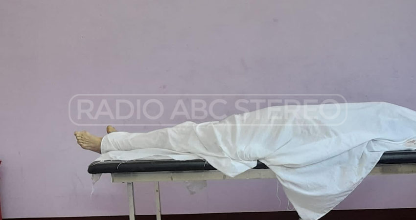 Aparentemente, el adulto mayor fue atropellado. Foto: Cortesía/Radio ABC Stereo