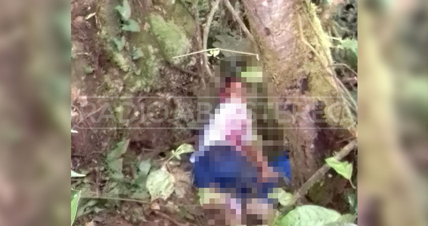 El agresor lanzó el cuerpo de Maryluz Arceda en un barranco. Foto: Cortesía/Radio ABC Stereo El agresor lanzó el cuerpo de Maryluz Arceda en un barranco. Foto: Cortesía/Radio ABC Stereo