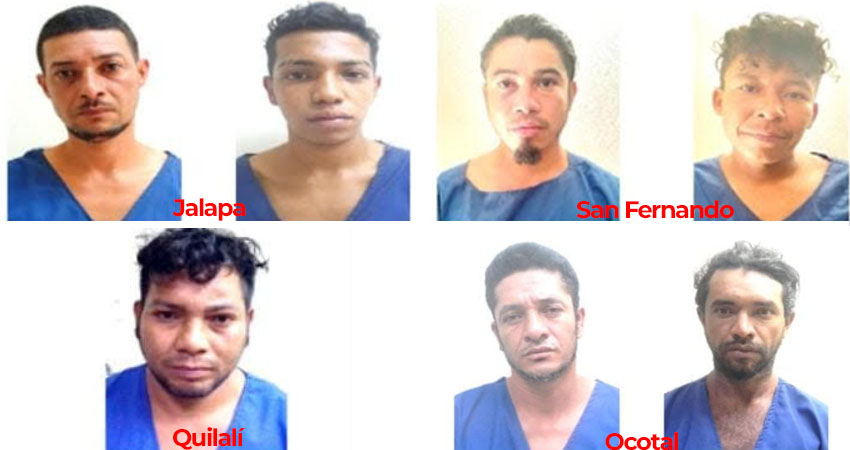 Detenidos en Nueva Segovia. Foto: Cortesía/Policía Nacional Detenidos en Nueva Segovia. Foto: Cortesía/Policía Nacional