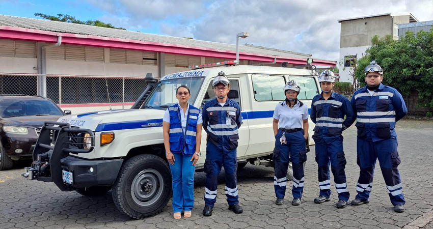 El gobierno de Nicaragua entregó la unidad que permitirá una mejor atención a las emergencias. Foto: Cortesía/Radio ABC Stereo