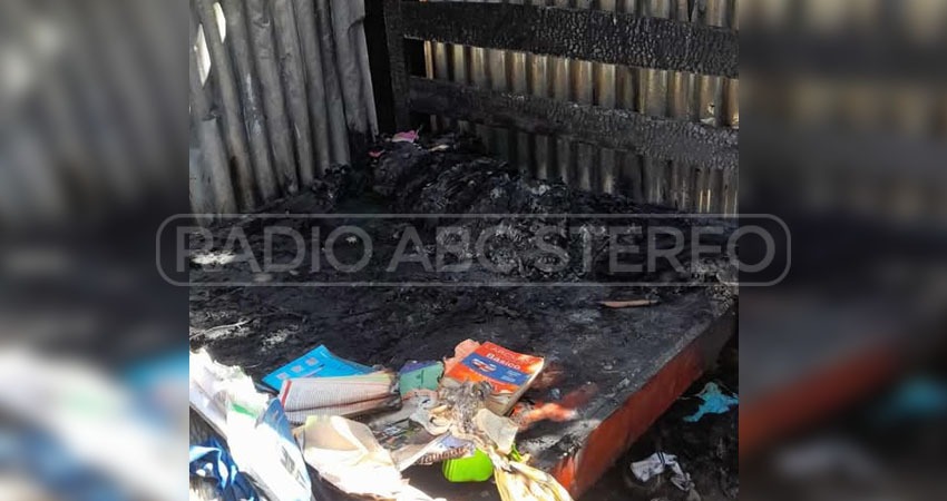 Según informes el incendio fue provocado por una válvula mal colocada y una fuga de gas. Foto: Cortesía/Radio ABC Stereo Según informes el incendio fue provocado por una válvula mal colocada y una fuga de gas. Foto: Cortesía/Radio ABC Stereo