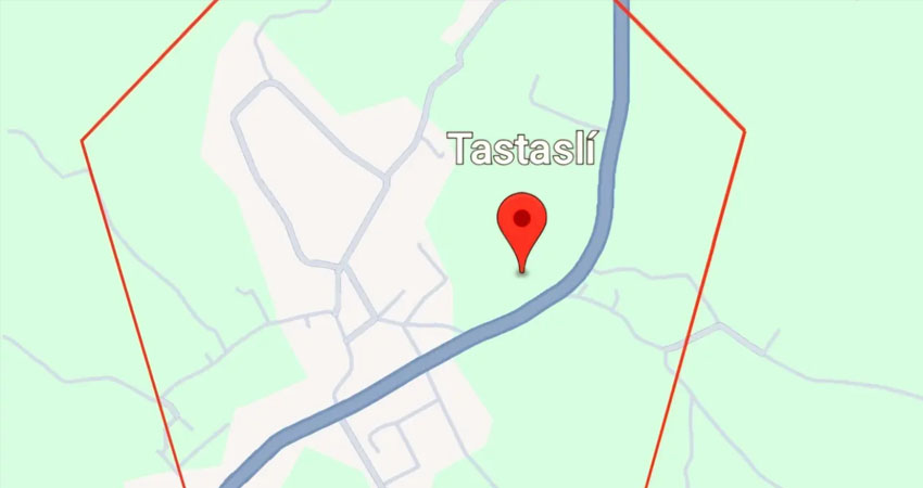 El accidente ocurrió en la comarca Tastalí. Imagen de referencia de la zona El accidente ocurrió en la comarca Tastalí. Imagen de referencia de la zona