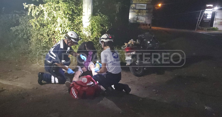 El accidente ocurrió cerca de la gasolinera Puma Santa Lucía. Foto: José Enrique Ortega/Radio ABC Stereo