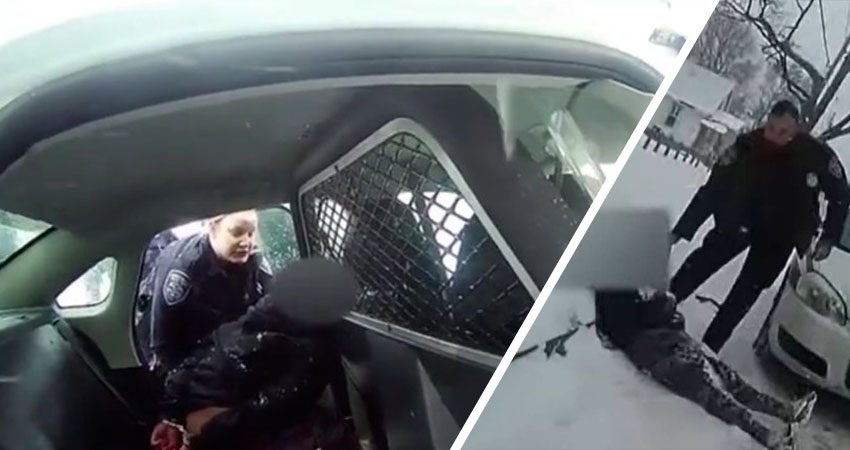 Prometieron una investigación sobre la práctica de los policías. Imagen: Capturas de vídeo. Prometieron una investigación sobre la práctica de los policías. Imagen: Capturas de vídeo.