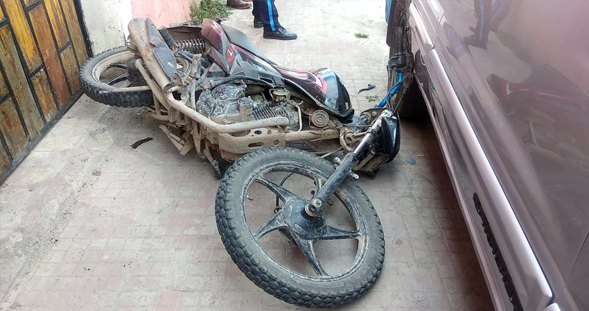 El joven sufrió lesiones. Foto: Juan Fco. Dávila/Radio ABC Stereo El joven sufrió lesiones. Foto: Juan Fco. Dávila/Radio ABC Stereo