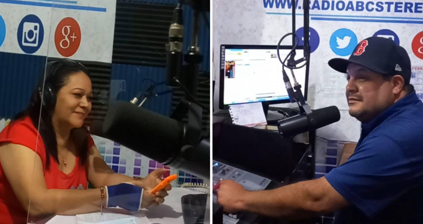 Hirtcia Parrilla y Eddy Ramírez, locutores de Viernes Romántico. Foto: Alba Nubia Lira/Radio ABC Stereo Hirtcia Parrilla y Eddy Ramírez, locutores de Viernes Romántico. Foto: Alba Nubia Lira/Radio ABC Stereo