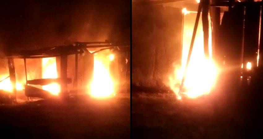 Las llamas arrasaron con todo a su paso. Foto: Cortesía/Radio ABC Stereo Las llamas arrasaron con todo a su paso. Foto: Cortesía/Radio ABC Stereo