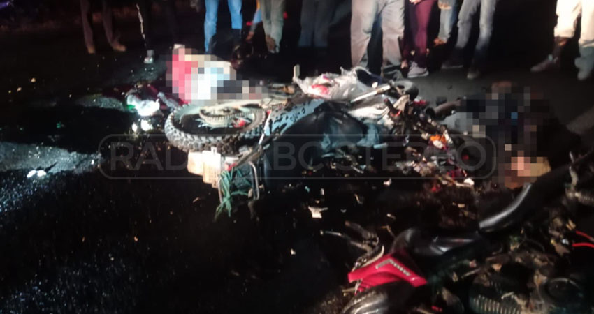 Los motociclistas sufrieron trauma craneoencefálico severo y politraumatismo. Foto: Cortesía/Radio ABC Stereo Los motociclistas sufrieron trauma craneoencefálico severo y politraumatismo. Foto: Cortesía/Radio ABC Stereo