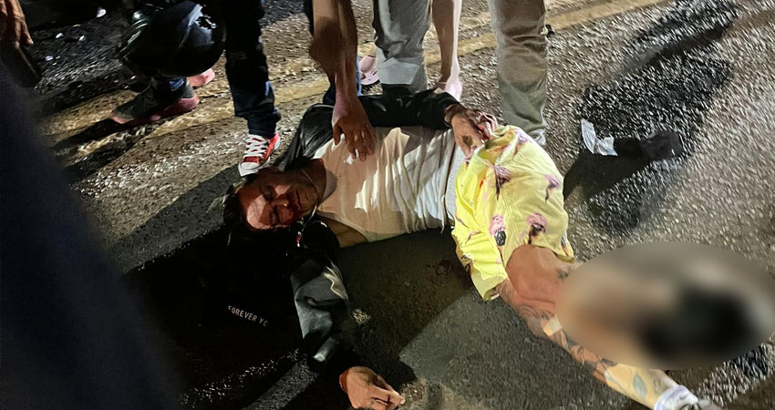 Carlos Gómez lesionado en accidente. Foto: Cortesía/Radio ABC Stereo