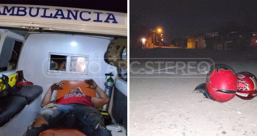 Múltiples lesionados en un choque de motocicletas. Foto: José Enrique Ortega/Radio ABC Stereo Múltiples lesionados en un choque de motocicletas. Foto: José Enrique Ortega/Radio ABC Stereo