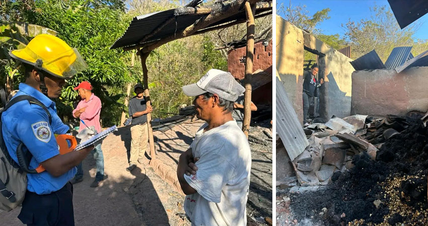 Incendio consume vivienda en Somoto, Madriz. Foto: Cortesía/Radio ABC Stereo Incendio consume vivienda en Somoto, Madriz. Foto: Cortesía/Radio ABC Stereo
