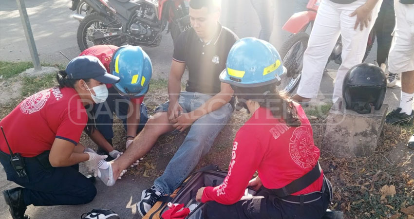 El joven resultó con lesiones. Foto: Cortesía/Radio ABC Stereo El joven resultó con lesiones. Foto: Cortesía/Radio ABC Stereo