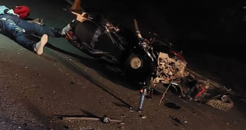 Frander Joel Rodríguez Ramos colisionó de frente con un camioncito. Foto: Cortesía Frander Joel Rodríguez Ramos colisionó de frente con un camioncito. Foto: Cortesía