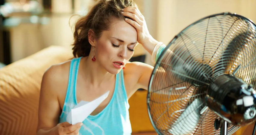El uso de abanicos y aire acondicionado puede aumentar costos de energía eléctrica. Imagen de referencia