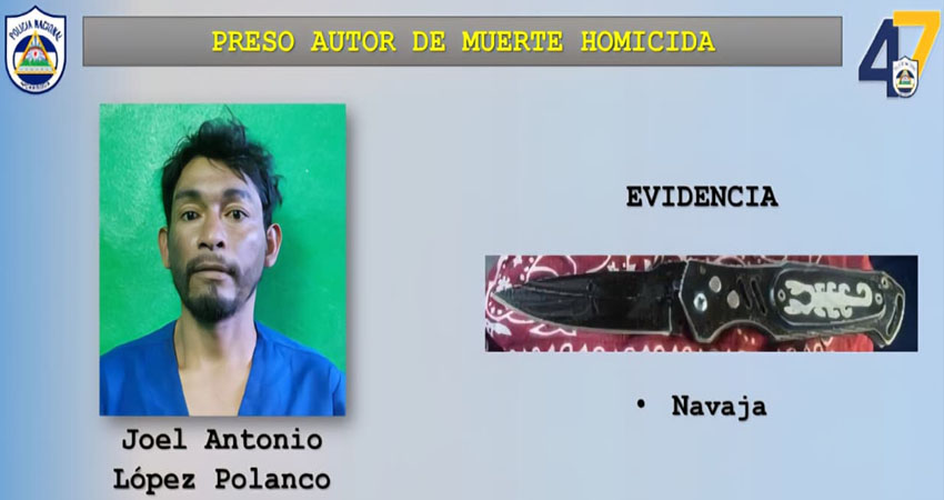 Joel Antonio López Polanco, presunto homicida. Foto: Cortesía