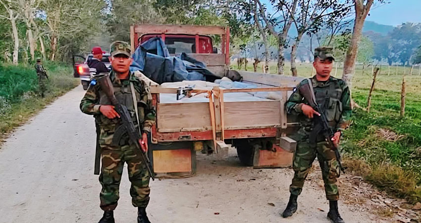 El operativo fue realizado por el Ejército de Nicaragua. Foto: Cortesía