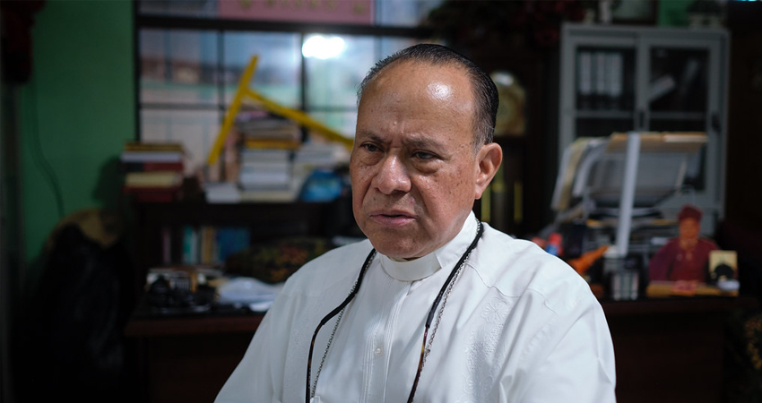 Monseñor Juan Abelardo Mata, obispo de la Diócesis de Estelí. Monseñor Juan Abelardo Mata, obispo de la Diócesis de Estelí.