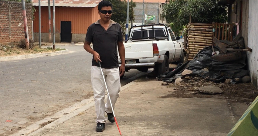 Elvis López, no vidente. Foto: Alba Nubia Lira/Radio ABC Stereo