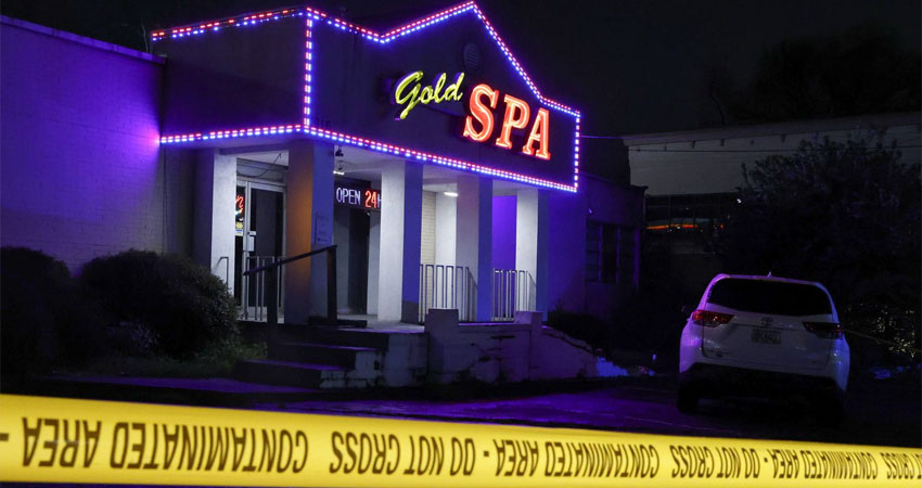La sala de masajes Gold Spa, en Atlanta, una de las tres localizaciones donde se produjeron los tiroteos mortales. Foto: CHRISTOPHER ALUKA BERRY / REUTERS La sala de masajes Gold Spa, en Atlanta, una de las tres localizaciones donde se produjeron los tiroteos mortales. Foto: CHRISTOPHER ALUKA BERRY / REUTERS