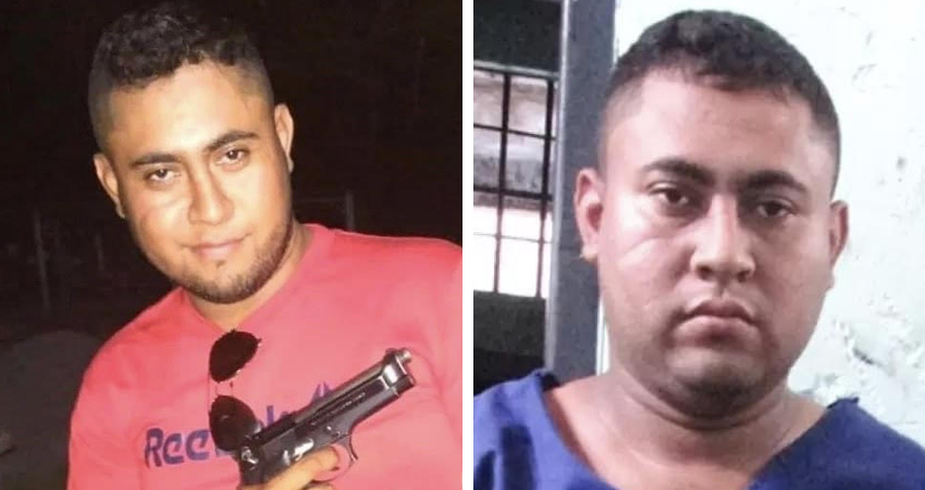 Óscar Rocha fue presentado por la policía en conferencia de prensa. Foto: Cortesía