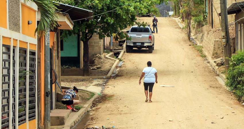 Calles del barrio Nora Astorga. Foto: Alcaldía de Ocotal
