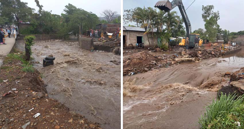 Uno de lo puntos afectados fue la zona del peligroso Zanjón de los Cedros. Foto: Marcos Muñoz/Radio ABC Stereo