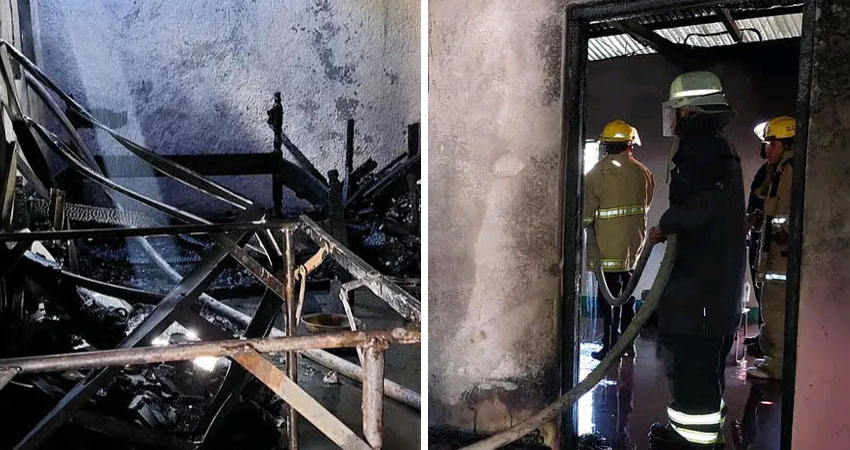 Las llamas arrasaron con todo a su paso. Foto: Cortesía / Radio ABC Stereo Las llamas arrasaron con todo a su paso. Foto: Cortesía / Radio ABC Stereo