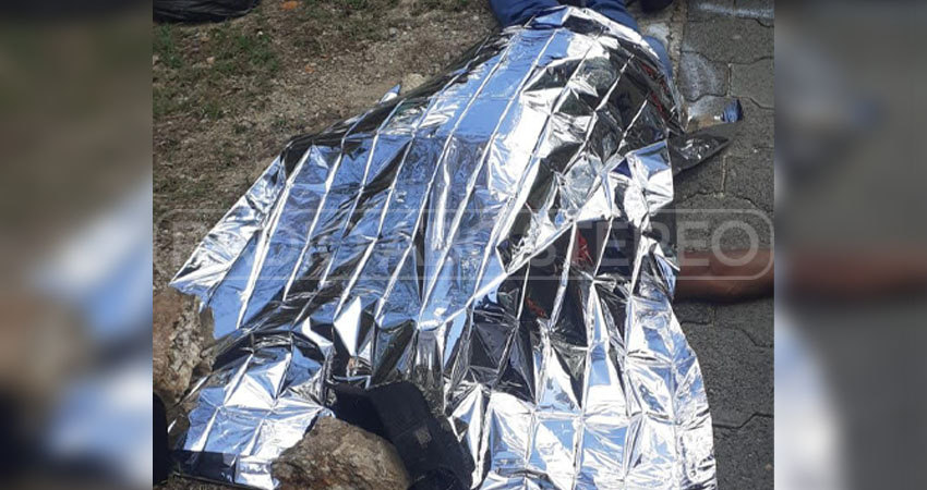 La víctima falleció en el lugar del accidente. Foto: Cortesía/Radio ABC Stereo La víctima falleció en el lugar del accidente. Foto: Cortesía/Radio ABC Stereo