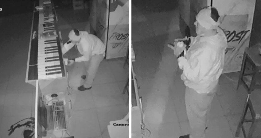 El robo quedó captado en cámaras de seguridad y esperan poder identificar al malhechor. Foto: Cortesía/Radio ABC Stereo El robo quedó captado en cámaras de seguridad y esperan poder identificar al malhechor. Foto: Cortesía/Radio ABC Stereo
