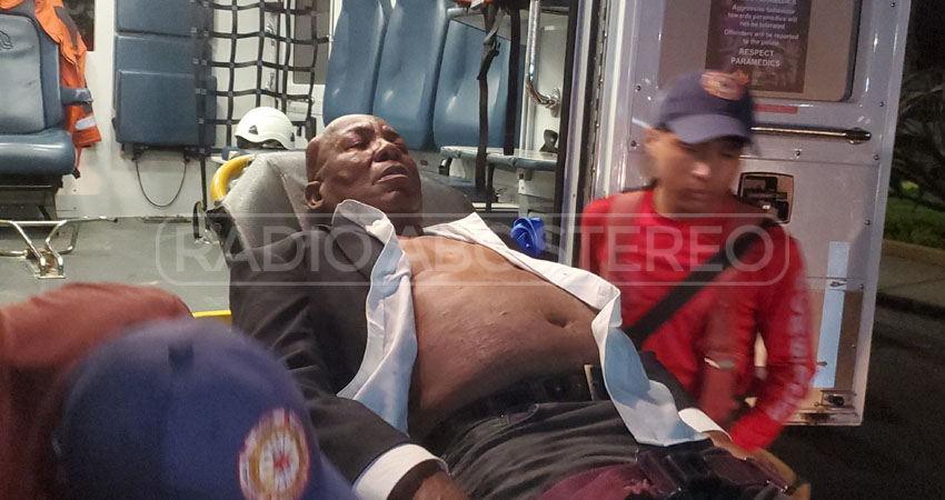 El hombre resultó con un traumatismo craneoencefálico. Foto: José Enrique Ortega/Radio ABC Stereo El hombre resultó con un traumatismo craneoencefálico. Foto: José Enrique Ortega/Radio ABC Stereo