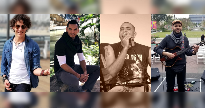 De izquierda a derecha: Gustavo, Cristofer, Kevin y Moisés. Foto: Facebook