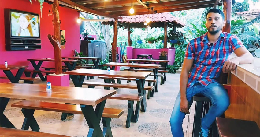 Jorge Cáceres, emprendedor de Quilalí. Foto: Cortesía