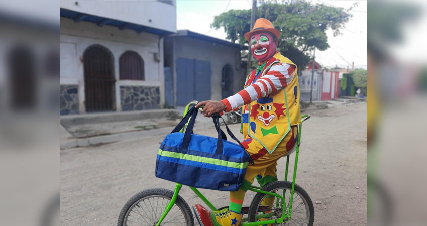El Payaso Pitoco es interpretado por William Pastora. Foto: Famnuel Úbeda/Radio ABC Stereo