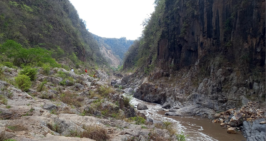 Instituciones se presentaron ayer martes en el Cañón de Somoto. Foto: Cortesía.