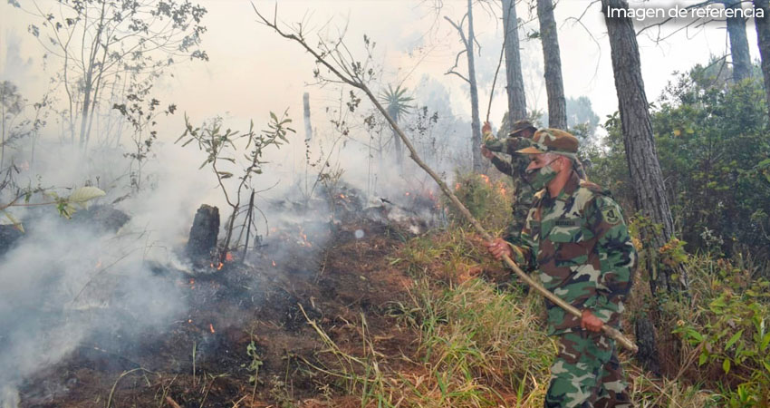 Alarmante número de puntos de calor. Foto: Imagen de referencia/Ejercito de Nicaragua