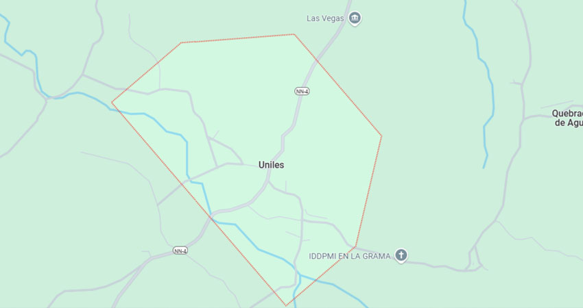 El incidente ocurrió en la comunidad Uniles. Referencia de la zona El incidente ocurrió en la comunidad Uniles. Referencia de la zona