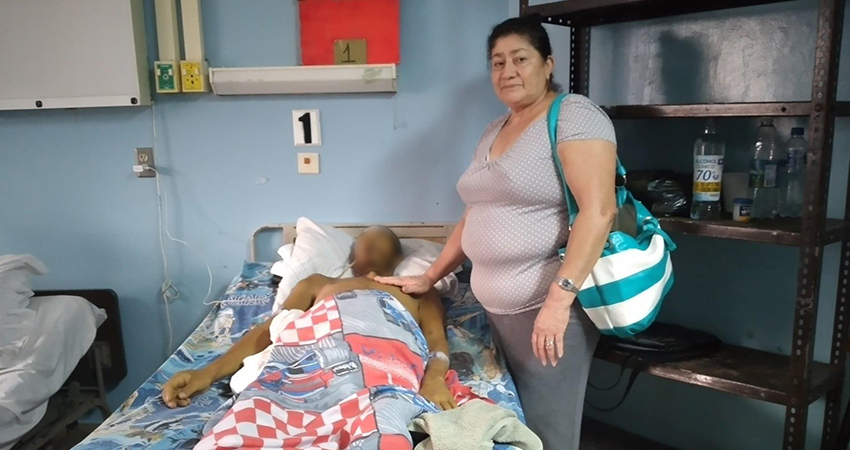 La víctima permaneció más de 20 días en el hospital. Foto: Cortesía La víctima permaneció más de 20 días en el hospital. Foto: Cortesía